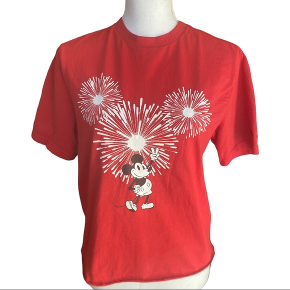 Disney & American Eagle Mickey Mouse Crop Tee - Picture 1 of 5